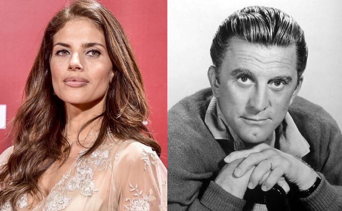 Weronika Rosati i Kirk Douglas