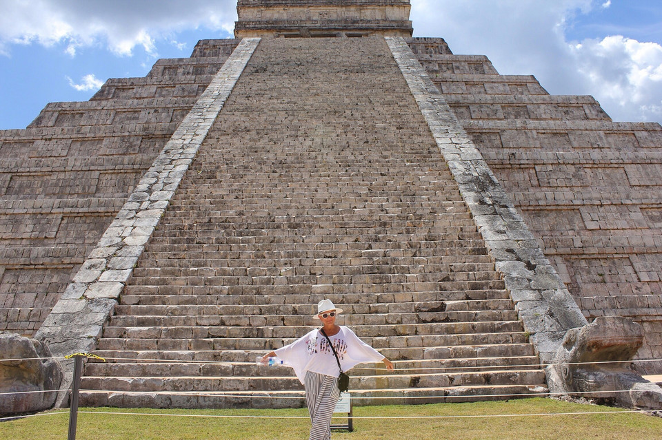 Małgorzata Ostrowska w Meksyku - Chichen Itza (2014 r.)