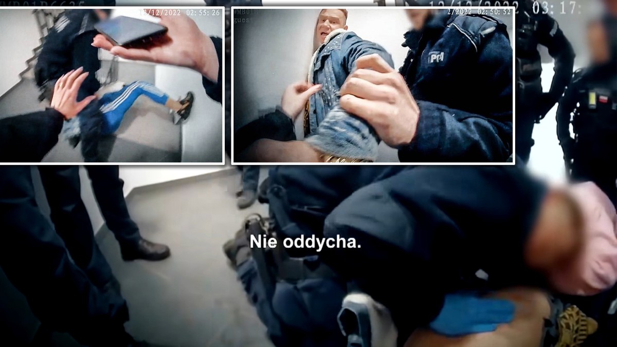 Krzysztof zmarł po interwencji policji. Ujawniono wstrząsające nagrania z kamer nasobnych