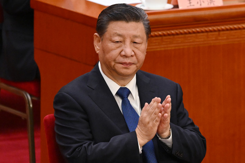 Chiński przywódca Xi Jinping w Pekinie, marzec 2024 r.