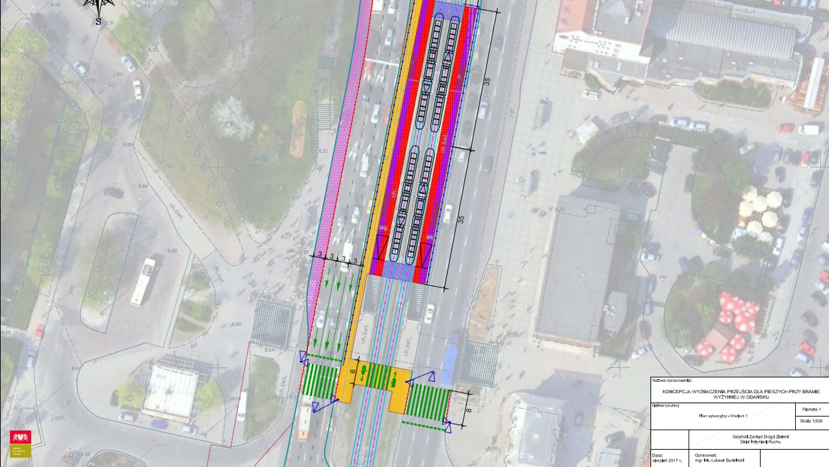 - Na bazie analiz doszliśmy do wniosku, że tego przejścia nie da się wykonać w sposób łatwy, na zasadzie farby, pędzla i wymalowania pasów. Trzeba wpłynąć na układ geometryczny jezdni i na wygląd pobliskich przystanków tramwajowych – na dzisiejszej konferencji w Gdańsku tłumaczyli urzędnicy i wspólnie z radnymi PO przedstawiali optymalny – ich zdaniem – wariant przyszłej inwestycji w centrum miasta.