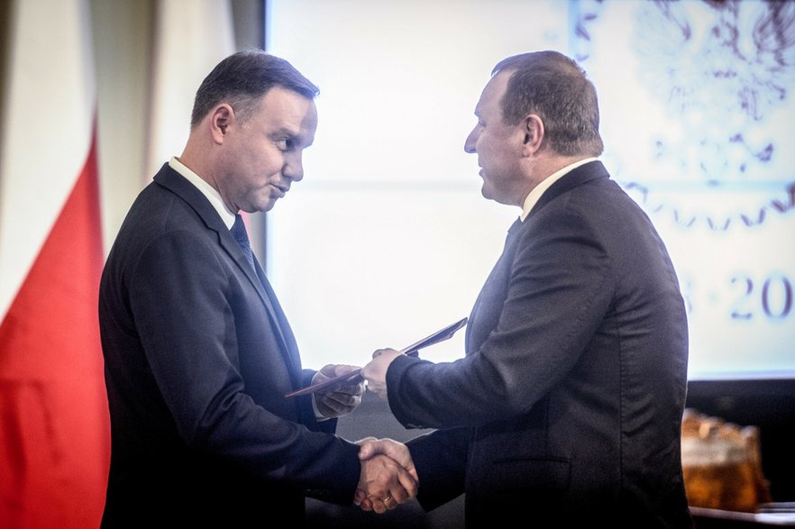 Andrzej Duda i Jacek Kurski, 2017 r.