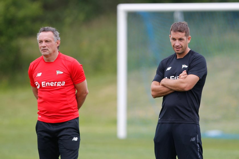 Pilka nozna. Ekstraklasa. Lechia Gdansk. Trening. 01.08.2017