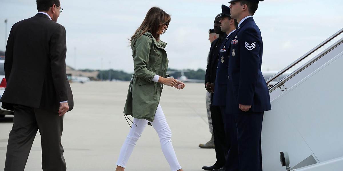 Wpadka Melanii Trump. W tym pojechała do dzieci imigrantów