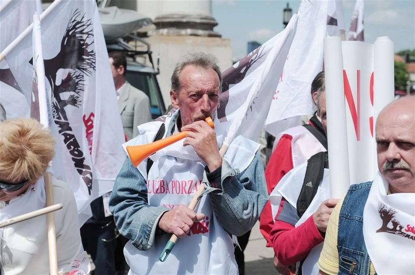 protesty związkowców