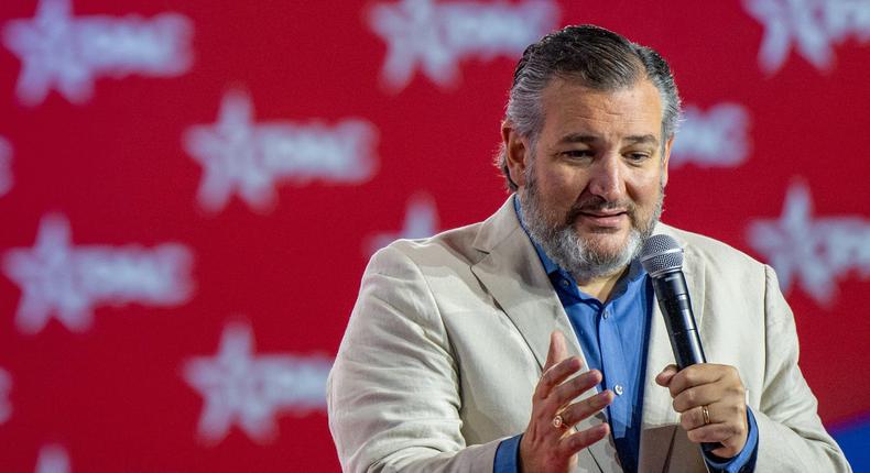 Sen. Ted Cruz speaks at the Conservative Political Action Conference in Dallas, Texas, on August 5, 2022.