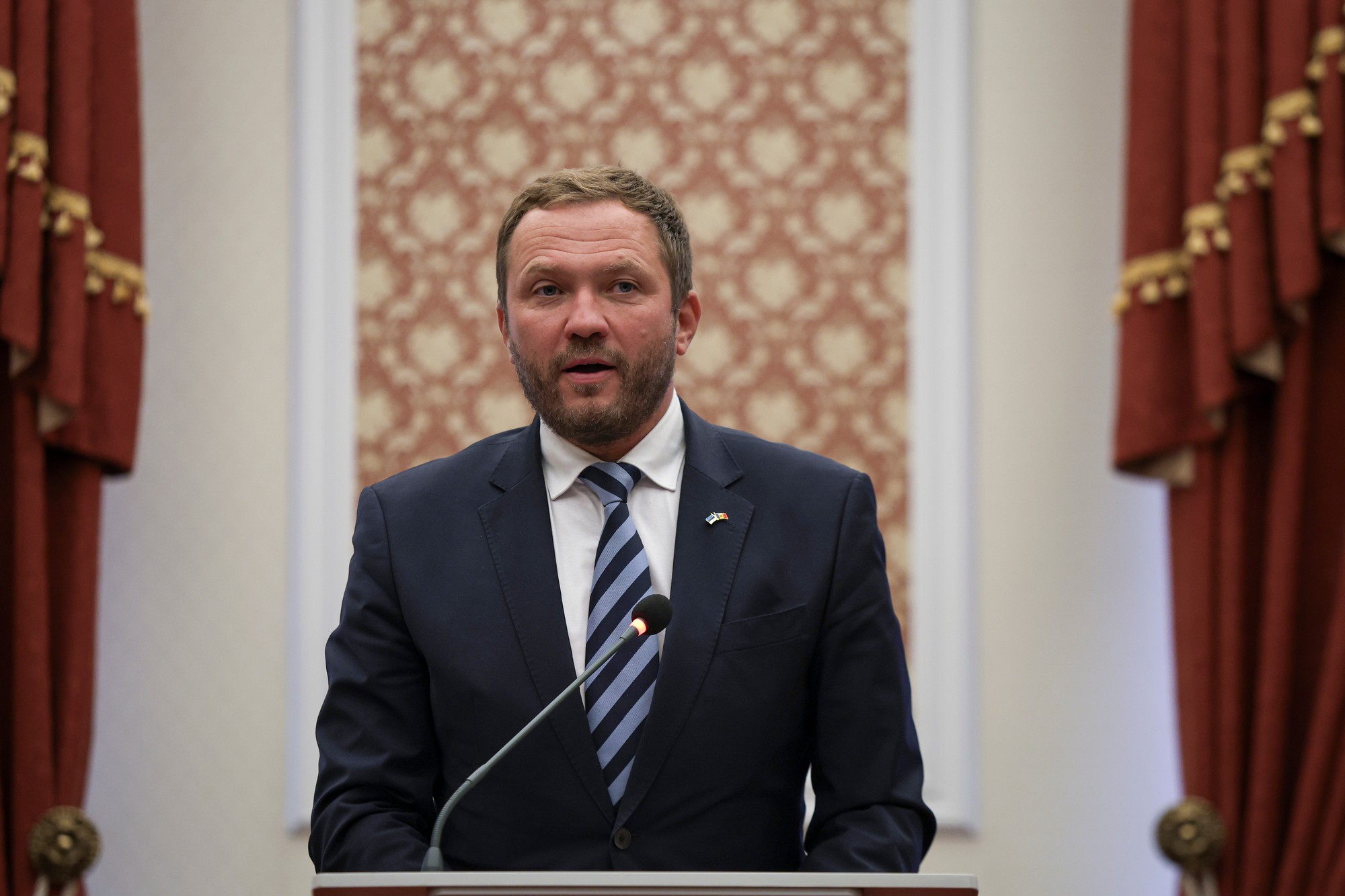 Estónsky minister zahraničných vecí Margus Tsahkna. 