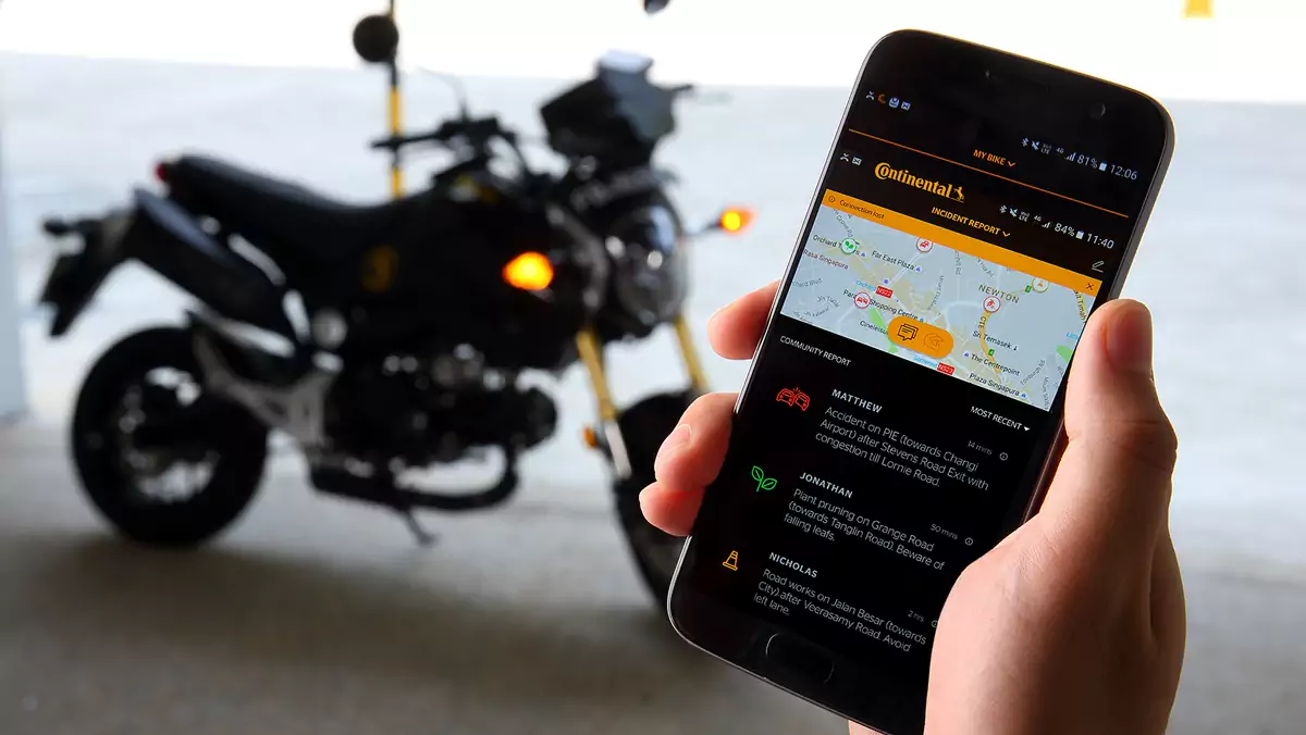 Continental aplikacja dla motocyklistow