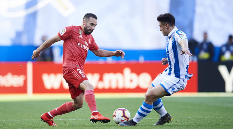 Carvajal (balra) és a Real Madrid a Real Sociedad ellen kapott ki 3-1-re / Fotó: Getty Images