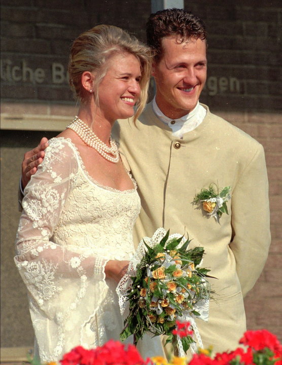 Michael Schumacher i jego żona Corinna