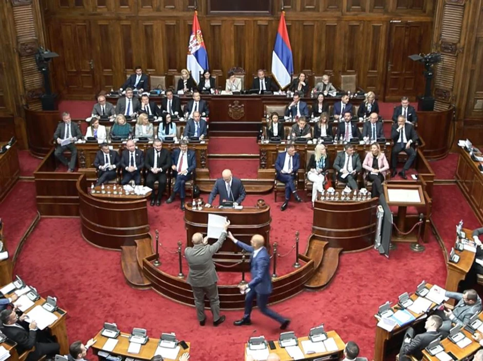 Borislav Novaković ispred govornice