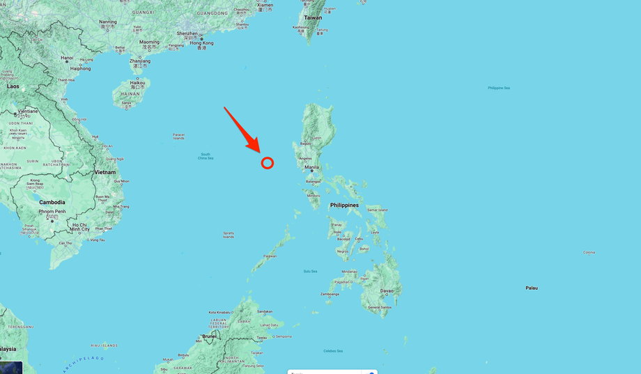 Ławica Scarborough to tern sporny Chin, Tajwanu i Filipin.