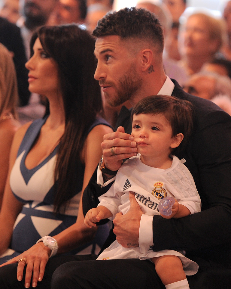 Sergio Ramos z partnerką i synem Sergio Jr