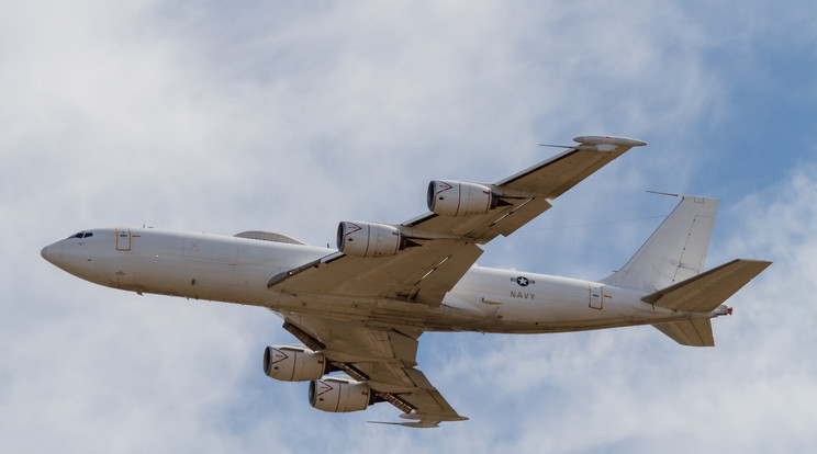 Az Egyesült Államok korábbi „végítélet” repülőgépe, az E-6B Mercury / Fotó: Wikipédia