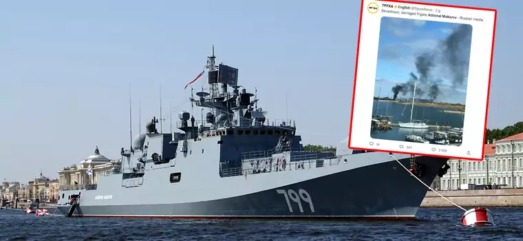 Doniesienia o uszkodzeniu fregaty Admirał Makarow. Wyjaśniamy, co to za okręt