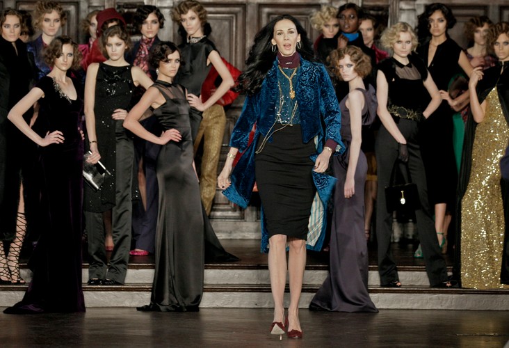 L'Wren Scott podczas pokazu swojej kolekcji na Fashion Week w Nowym Jorku w 2012 roku