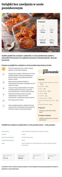 Gołąbki bez zawijania w sosie pomidorowym