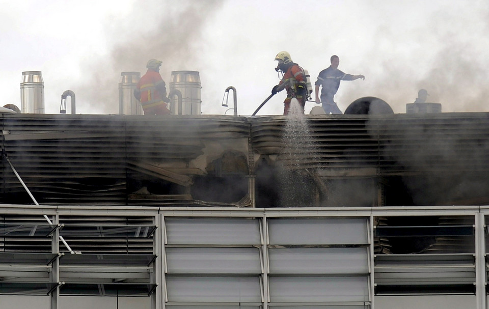 BELGIUM BRUSSELS EU BERLAYMONT FIRE