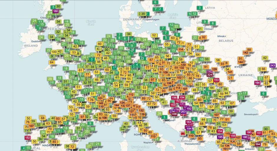 Balkan kao crna tačka Evrope zbog zagađenog vazduha