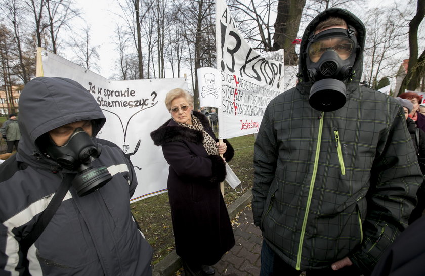 Protest w Dąbrowie Górniczej