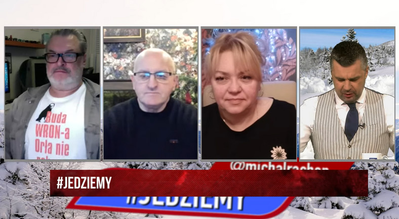 Wojciech Korkuć, Agnieszka Siewiereniuk-Maciorowska, Marian Kowalski i Michał Rachoń w TV Republika (29 grudnia 2023)