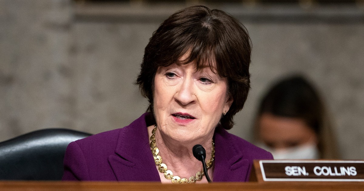 Sen. Susan Collins, who has received death threats and had a window ...