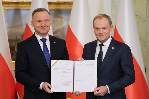 Andrzej Duda i Donald Tusk