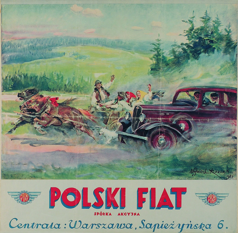 Wojciech Kossak - Polski Fiat (plakat)