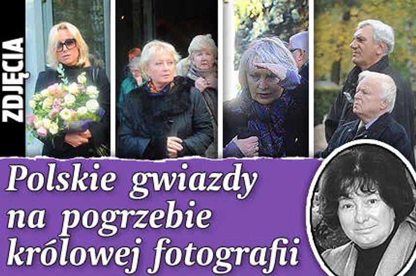 Polskie gwiazdy na pogrzebie królowej fotografii. ZDJĘCIA