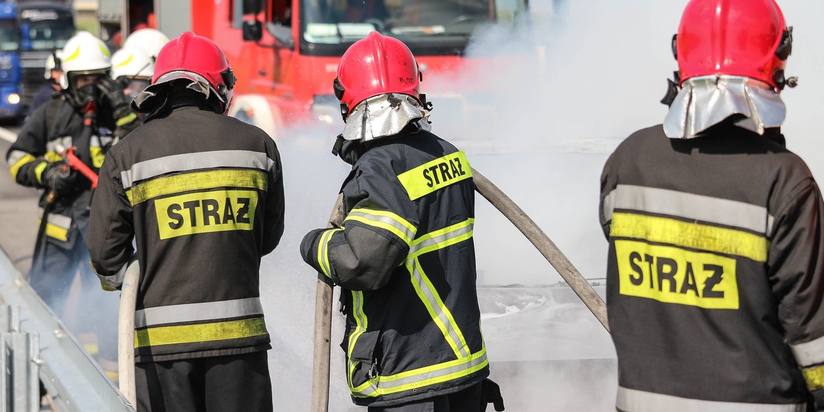 Lębork. Pożar od niedopałka