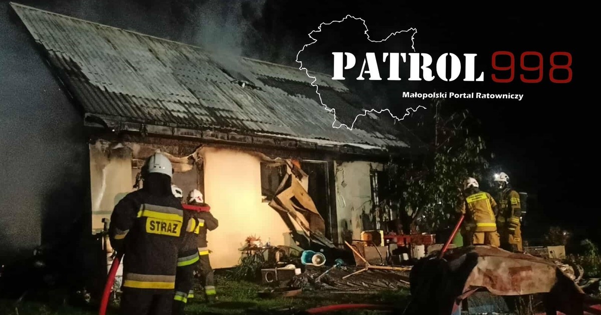 Ona zdążyła uciec, jego ciało znaleźli w pogorzelisku. Dramatyczne szczegóły pożaru pod Krakowem