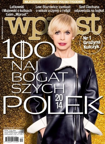 Grażyna Kulczyk na okładce Wprost