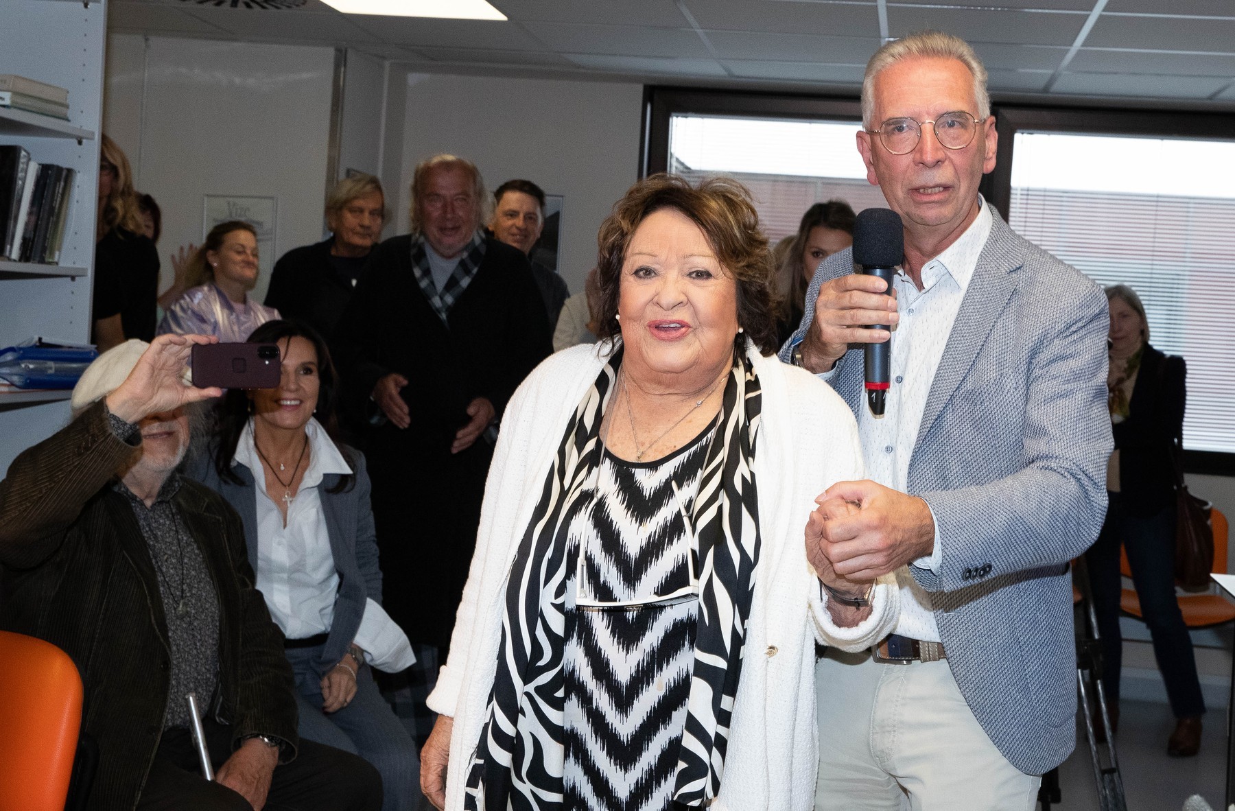 Česká herečka Jiřina Bohdalová a kardiológ Petr Neužil. 