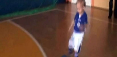 Synek Dydek będzie piłkarzem. Wideo