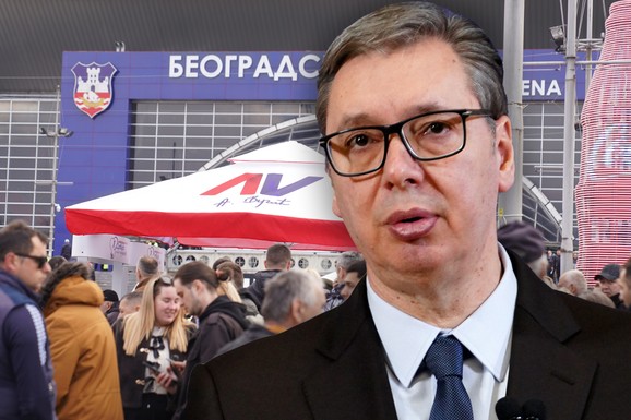 POČEO SKUP SNS U ARENI Ispred objekta zastave i baloni, unutra veliki broj građana: Obraćanje Vučića oko 18 sati (FOTO, VIDEO)