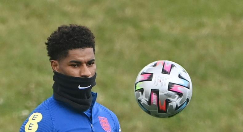 Marcus Rashford is recovering from shoulder surgery Creator: Paul ELLIS