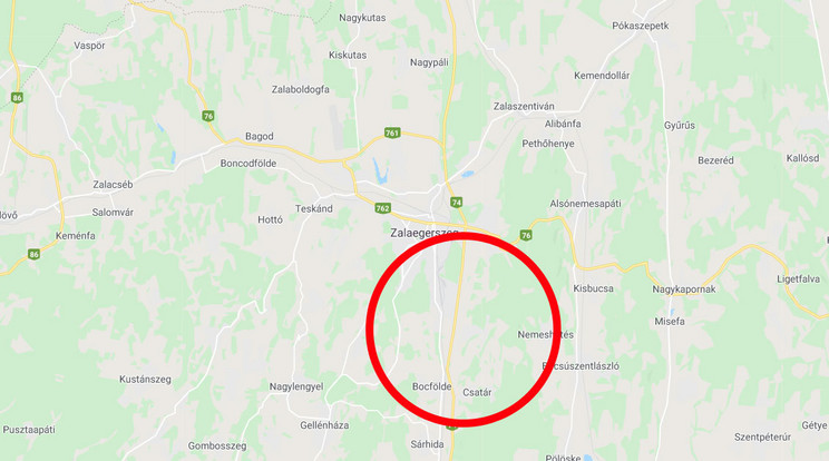 Zalaegerszeg közelében történt a baleset