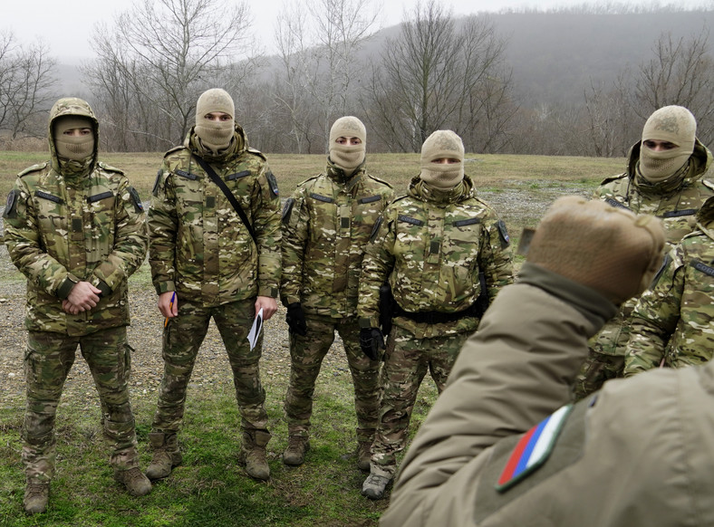 Szkolenie rosyjskich żołnierzy do walki w inwazji na Ukrainę