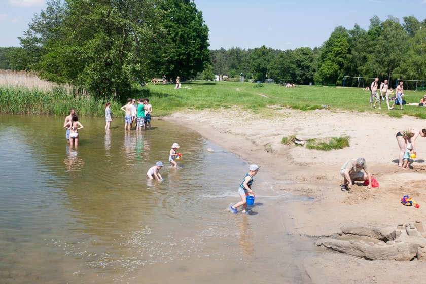 Plaża nad jeziorem Strzeszyńskim