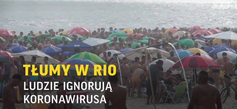 Tłumy w Rio. Ludzie ignorują koronawirusa