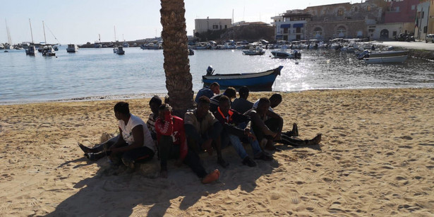 Uchodźcy na Lampedusie