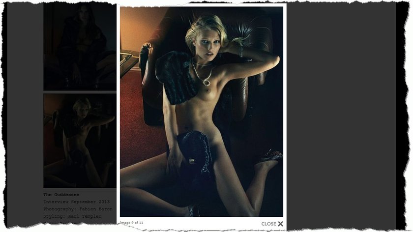 Toni Garrn w sesji dla "Interview Magazine"