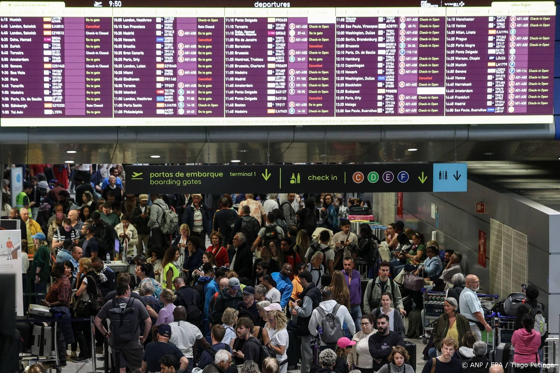 Massastaking legt Portugal plat: Honderden vluchten geschrapt, treinen stil