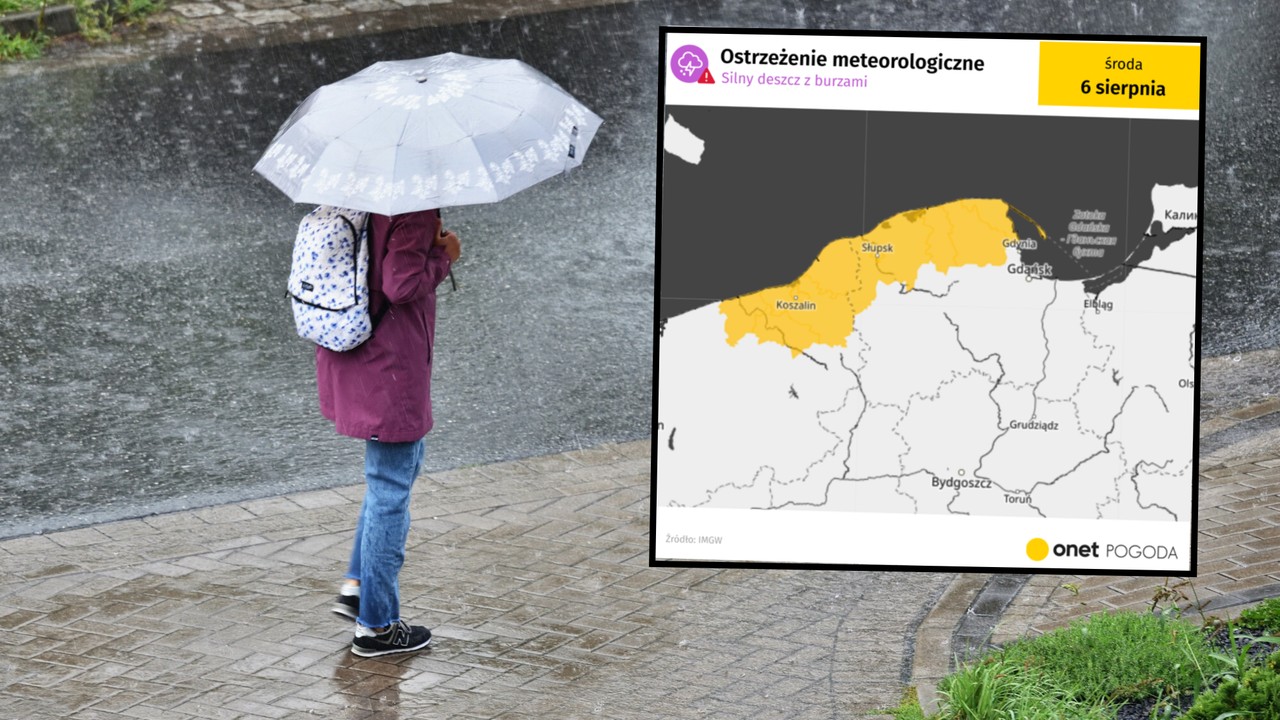 IMGW wydaje żółty alert. W tych miejscach pogoda stanie się dziś niebezpieczna [MAPA]