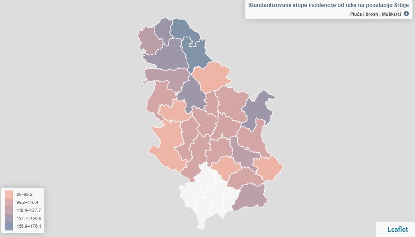 Broj obolelih muškaraca u Srbiji: Podaci iz 2023. godine