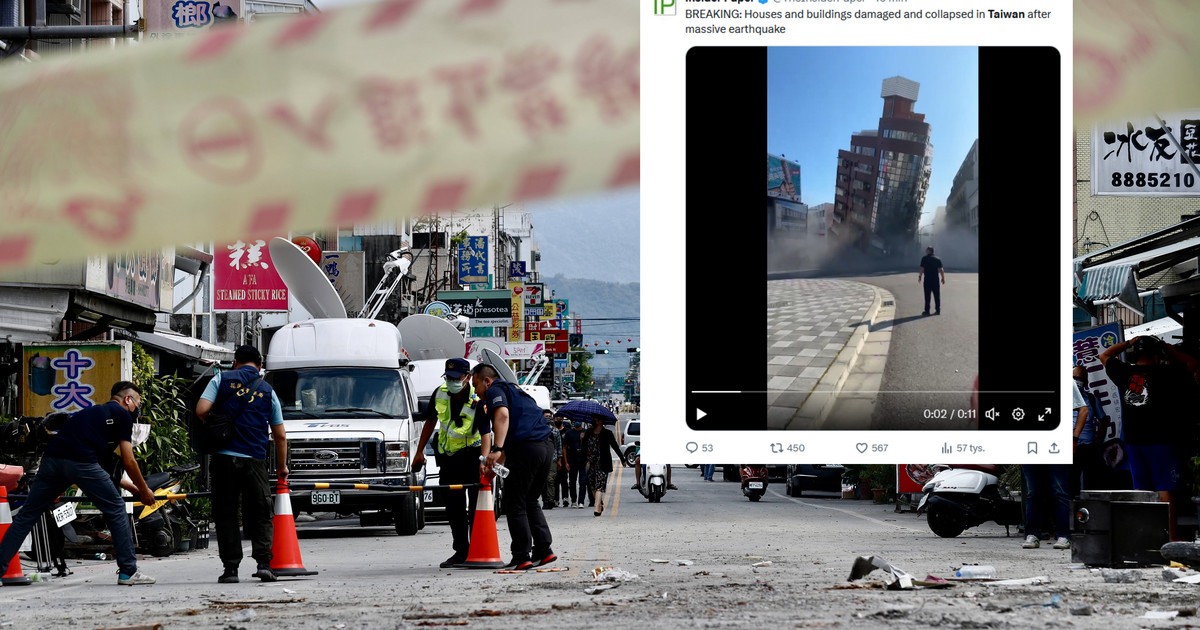 El terremoto más fuerte en Taiwán en 25 años.  Los edificios colapsaron [NAGRANIA]