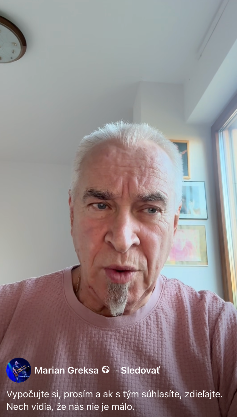 Spevák Marián Greksa.