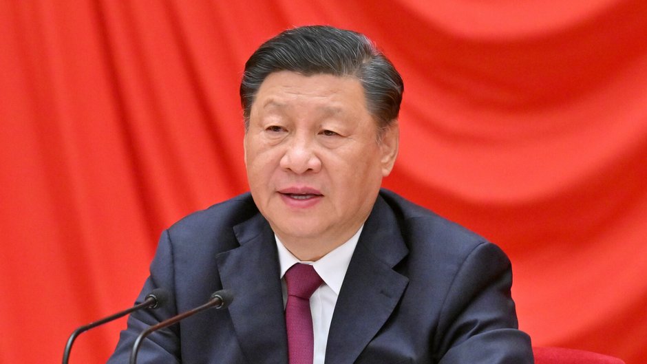 Xi Jinping podczas ceremonii z okazji 100. rocznicy założenia Komunistycznej Ligi Młodzieży Chin w Pekinie