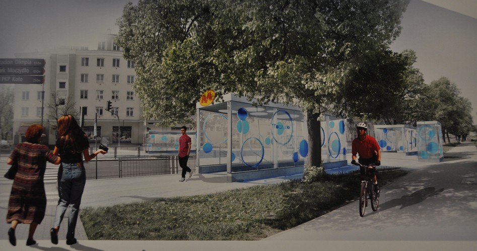 II linia metra w Warszawie: stacja Moczydło (wizualizacja 1), źródło: UM Warszawa