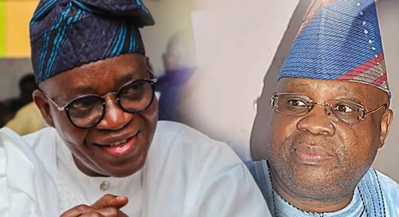 Adegboyega Oyetola and Ademola Adeleke (Punch)